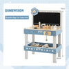 Kids Workbench Toy Large Wooden Tool Bench Toddler Pretend Play Workbench