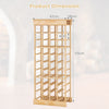 40 Bottles Storage Wine Rack Freestanding Pine Wood Display Shelf Wine Holder