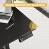 Ergomaker 140 x 60 cm Electric Standing Desk Height Adjustable Stand Up Black UK
