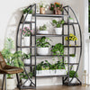 70" Tall Indoor Plant Stand Industrial Bookcase Flower Pots Display Rack