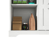 Sliding Barn Door Sideboard Storage Cabinet Coffee Bar TV Stand Farmhouse Style