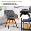 2X Luxury Bar Stools Padded Velvet Breakfast Kitchen Pub Restaurant Living Room