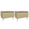 Side Tables 2 pcs Sonoma Oak 50x46x35 cm Engineered WoodNew