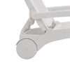 Folding Sun Lounger Plastic Outdoor Garden Chair Sun Bed Seating Relaxing White