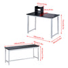 Rectangle Dining Tables for 2-4 Small Space, Wooden Kitchen Table Home/Office