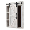 Wall Mounted Bathroom Mirror Cabinet Storage Shelf Door Unit Cupboard Organizer