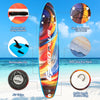 10.5FT Inflatable Stand Up Paddle Board SUP Surfboard Adjustable Non-Slip Deck