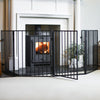 Large Five-Fold Steel "Secura" Fire Guard - Fireside Safety