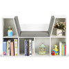 Kids Bookcase Storage Cushioned Reading Seat Shelving Unit Six Cubes Organiser
