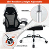 Reclining Computer Chair Ergonomic Home Office Chair Adjustable w/Footrest