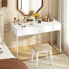Multipurpose Computer Workstation Vanity Table-White