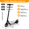 100/200mm WheelsFolding Kick Push Scooter Teens Adult Ride on Adjustable Height