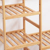 Wooden Clothes Rail Garment Rack Hanging Display Stand Clothing Storage & Pulley