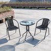 Garden Bistro Patio Furniture Set Folding Table Chairs Outdoor Indoor Rattan NEW