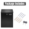 Large Lockable Mailbox Wall Mounted Post Box with Key & Name Tag