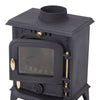 Fireplace Cast Iron Heater Home Log Burning Flame Effect Living Room Stove 4500W