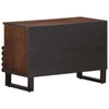 TV Cabinet Brown 70x34x46 Solid Wood Z4A6