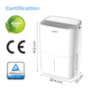 10L Dehumidifier For Mould and Moisture Extraction Quiet 36dB W/ Wheels ‎COMFEE