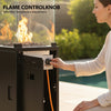 Outdoor Gas Patio Heater - 13kW Powerful Standing Propane Heater with Wheels