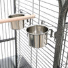 Extra Large Rolling Bird Parrot Cage Play Stand Parakeet Cockatiel Canary Aviary