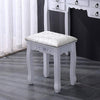 Vintage Dressing Table Stool Baroque Floral Padded Seat Piano Chair Make-Up Seat