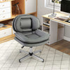 Home Office Desk Chair Upholstered Computer Chair w/ Double Padded Back & Seat