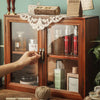 Vintage Wooden Wall Mounted Floating Storage Shelf Unit Display Cabinet Cupboard