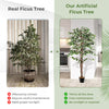 160 CM Artificial Ficus Tree Tall Indoor Plant Fake Home Office Decor Plant