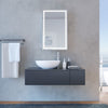 LED Bathroom Mirror Cabinet with Sliding Door Storage Sensor Lights 430 x 690 mm