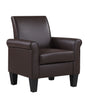 Leisure Faux Leather Accent Arm Chair Living Room Bedroom Comfy Single Sofa Seat