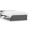 Gecheer Bed Frame Grey Solid Wood 75x190 Small Bed Frame G7U0