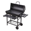 Charcoal BBQ Grill Warming Rack Shelves Temperature Gauge Backyard Barbecue Unit