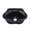 Hair Salon Back Wash Wall Mounted Black ABS Hairdressing Shampoo Basin Bowl