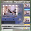 Dressing Table Makeup Vanity Desk Set With Dimmable LED Lighted Mirror Shelves