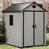 Wood EffectGarden Storage Shed Outdoor Storage House Tools Shed With Floor Base