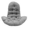 Large Garden Swing Seat Hanging Chair Basket Egg Shape Rattan with Matching Pad