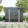 Outdoor Garden Storage Shed Metal Lean to Pent Shed for Tool Bike Security Room