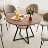Mid-Century Modern Circle Dinner Table 118CM Round Dining Table for 4
