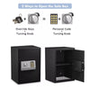 48L Digital Electronic Safe Box Cash Jewelry Safecase Security Box Cabinet w/Key