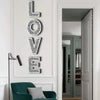 4Pcs Independent Letters Home Love Glam Crystal Diamond Letters Sign Wall Deco