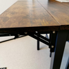 Rustic Drop Leaf Dining Table Extendable Kitchen Small Metal Folding Table Desk