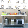 Stainless Steel Commercial Catering Table Work Bench Food Prep Kitchen Shelf UK
