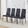 3/5Pcs Small Space Dining Set Square Glass Dining Table+ 2/4 Dining Chairs Home