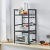 2/3-Tier Metal Expandable Microwave Oven Rack Shelf Countertop Kitchen Stand