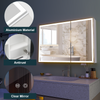 LED Bathroom Mirror Cabinet with Demister LED Lights Extra Large Storage Cabinet