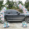 Metal Circle Wedding Arch Frame Moongate Backdrop Free Standing Events Venue UK