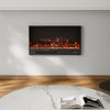 Home LED Fireplace Insert Wall Mounted Electric Inset Media Fire Freestand Feet