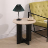 Mid Century 50cm Round Coffee Table Side Table for Living Room&Apartment Wooden