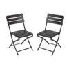Wood Effect Garden Table and 2/4 Chairs Folding Camping Picnic Bistro Dining Set