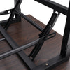 Folding Computer Desk with Storage Shelf Foldable Study Table Laptop Home Office